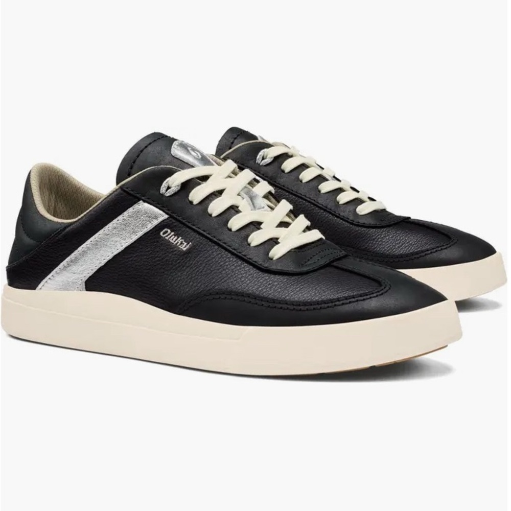 OluKai Black and White Sneakers